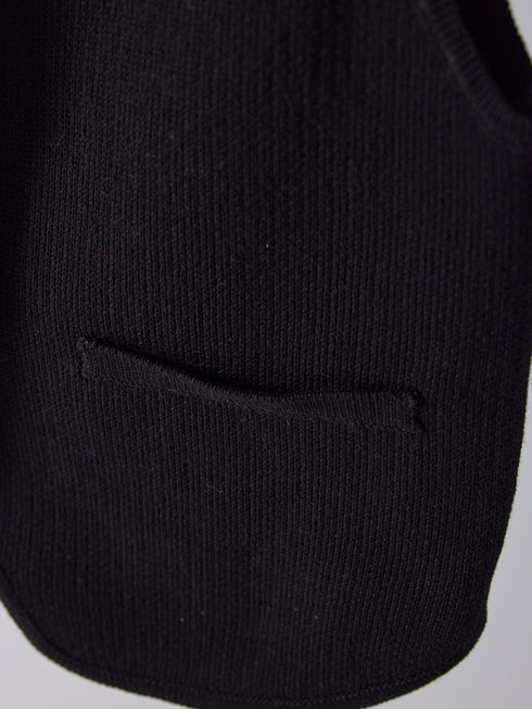【 予約:2月上旬 】BOAT NECK KNIT VEST /Y261-91017